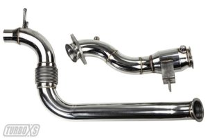 Ford Mustang Performance Exhaust - Turbo XS - Downpipe w/ High Flow Catalytic Converter - `15-`19 Ford Mustang Performance Exhaust - Turbo XS - Downpipe w/ High Flow Catalytic Converter - `15-`19